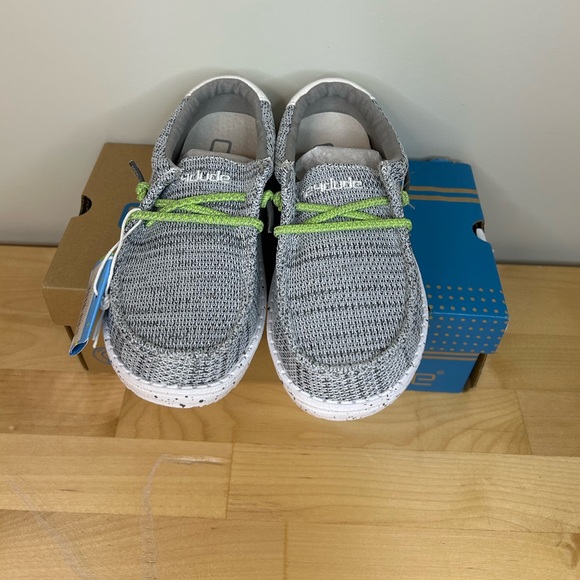 Hey Dude Wally Youth Sox Stone White US Kid's 11 - Picture 6 of 10